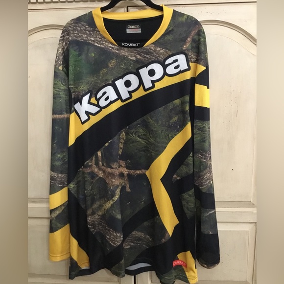 Kappa Camouflage and Yellow Men's Jersey - Picture 1 of 4